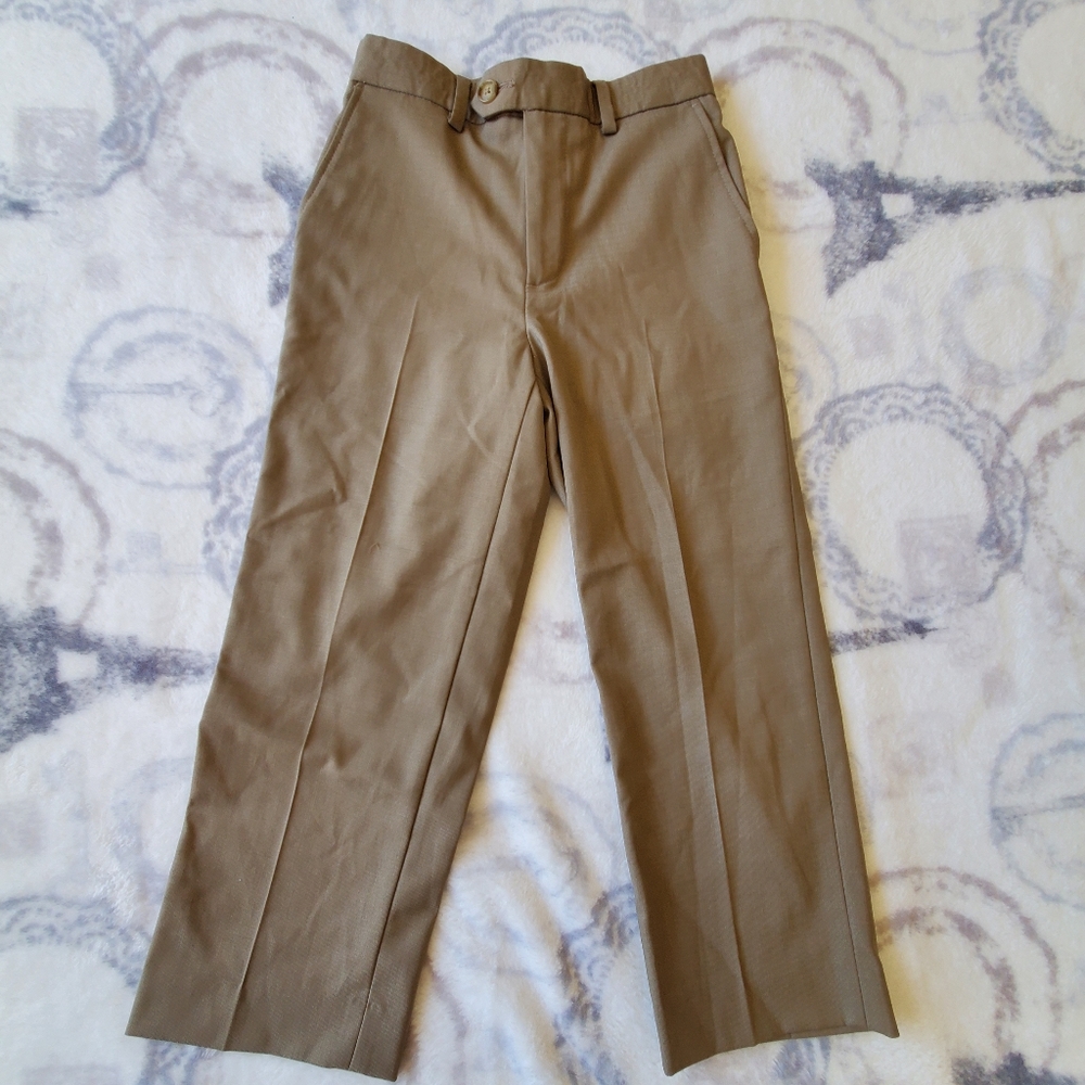 Girl's slacks in muted green - Picture 7 of 10